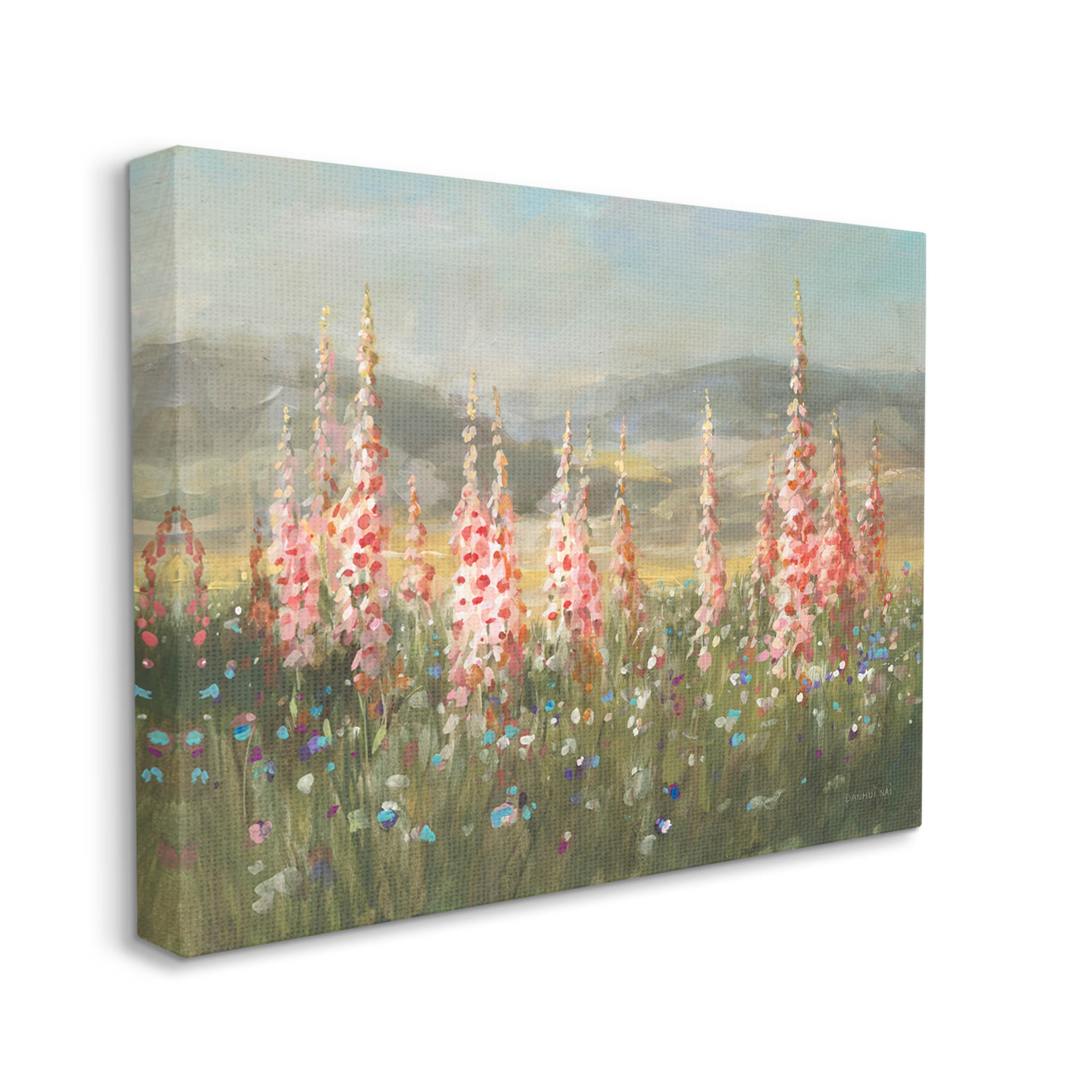 Gran lienzo del sendero del bosque primaveral de Liz Jardine